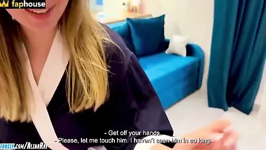 Stiefmutter ist verrückt, sie will den schwanz des stiefsohns