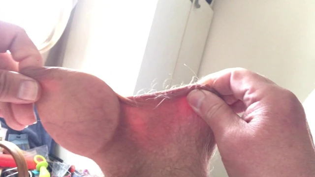 Saturday foreskin session - plastic lid