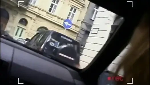 Beautiful blonde ass fucking in dogging position...cum in mouth