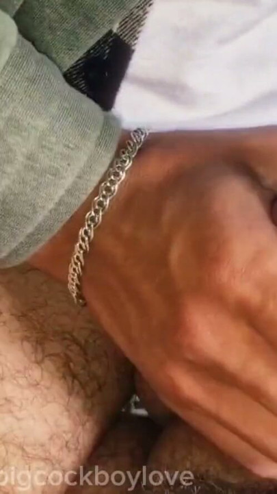 A big-cocked country virgin tasted a stranger's cum-covered cock. | Clip 2