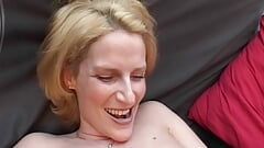 Thick German housewife gets a good fuck after a long long time