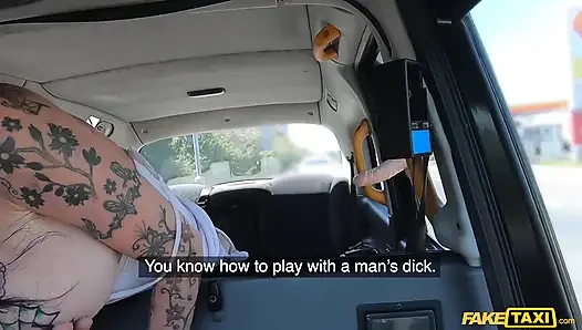 Fake taxi - megan inky si cewek bertato toket besar suka banget dientot habis-habisan di depan umum