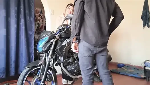 My Stepsis Sucks My Cock and Gives Me Ass When I Take Her for a Ride on My Motorcycle