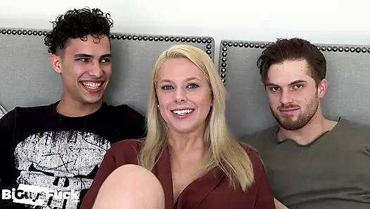 2 Traum-typen für Marie Jacobs. Bi-sex-fantasie
