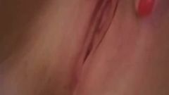 Close up slowly rubbing and teasing my pussy and clit