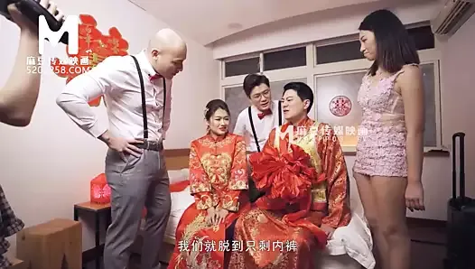 Modelmedia asia - cena de casamento lascivo - liang yun fei - md-0232 - melhor vídeo pornô original da ásia