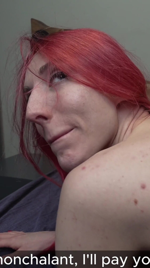 Giving Money to Redhead Nanny Let You Open Way to Her Pussy