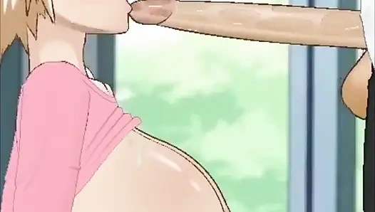 Mitsuki üvey oğluyla arkadaş olduğu için gırtlağını siktirerek ona teşekkür ediyor