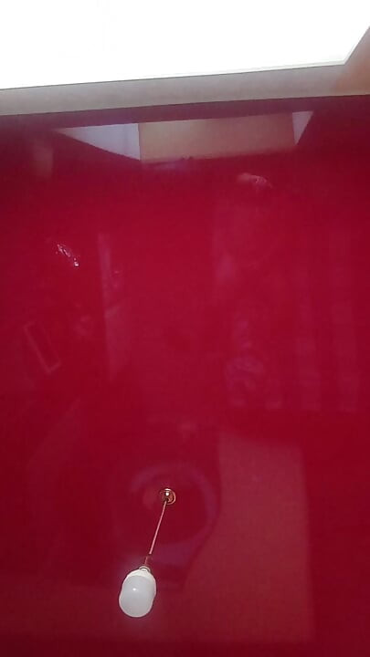 Steep red ceilings :)