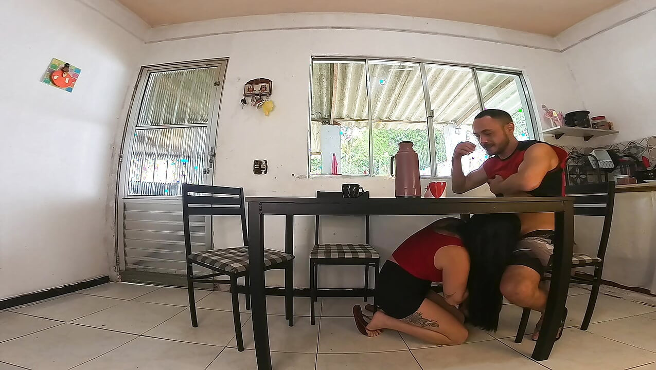 Wife caught her unfaithful friend giving her husband oral sex! Is she going to join them?