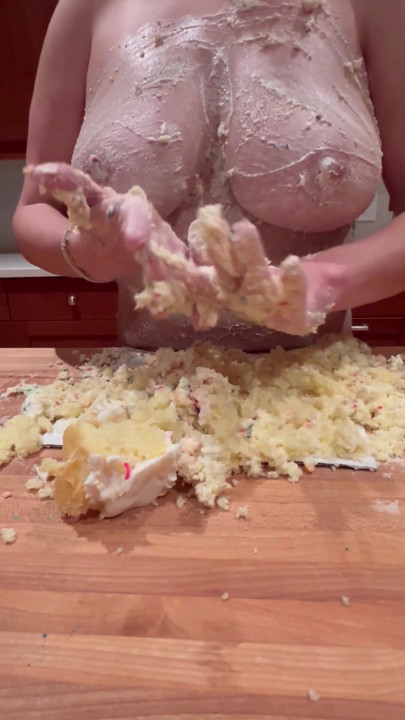 Step mom ruins birthday cake with her huge tits | Clip 2