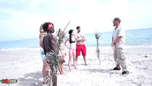 Max Casanova: Plajda konfor meydan okuması ve Nicky Wayne ve Max ile ormanda seks