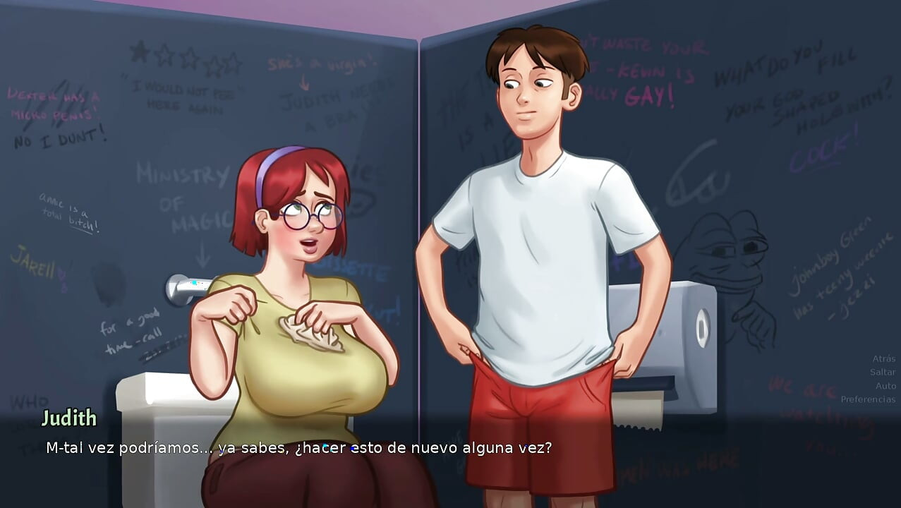 estudiantes pervertidas con un chico - summertime saga