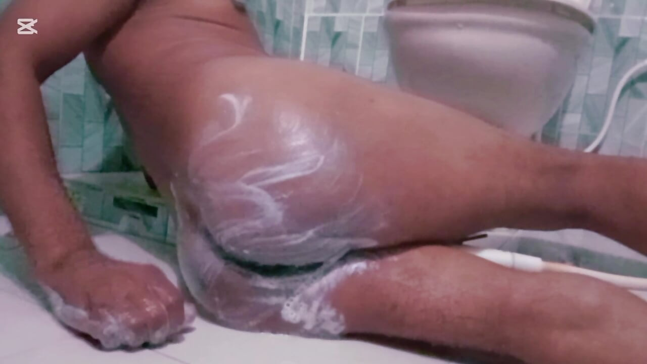 This is anal sex vedio. In the bathroom