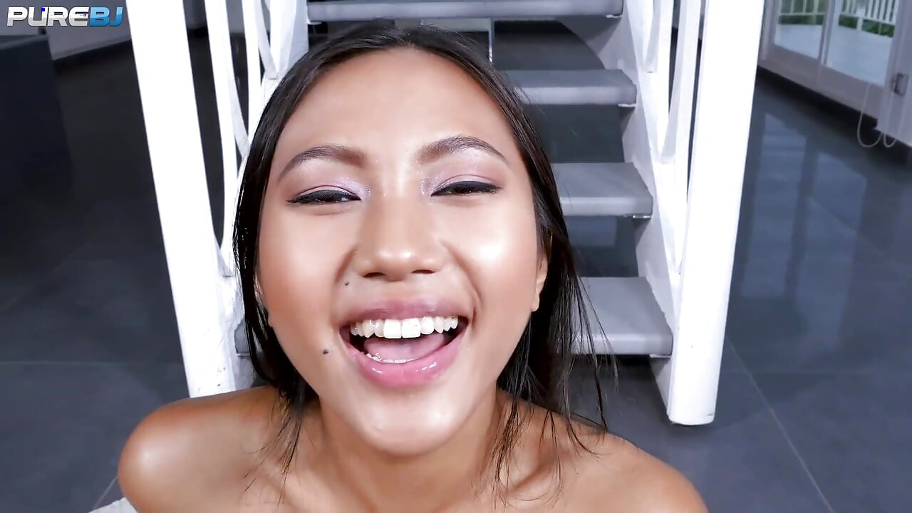 Small tits cutie May Thai hungry for a big cock