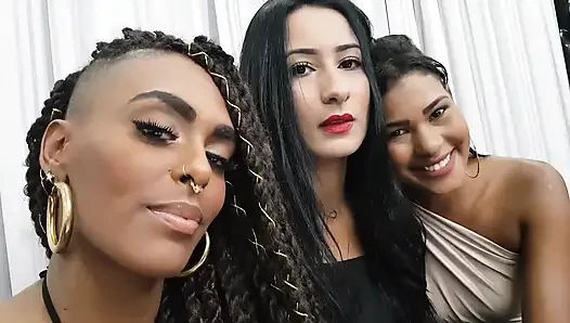 Kisses extreme taboo by 3 top models Marcela, Stefany and India