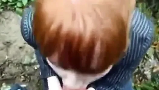 Redhead POV blowjob