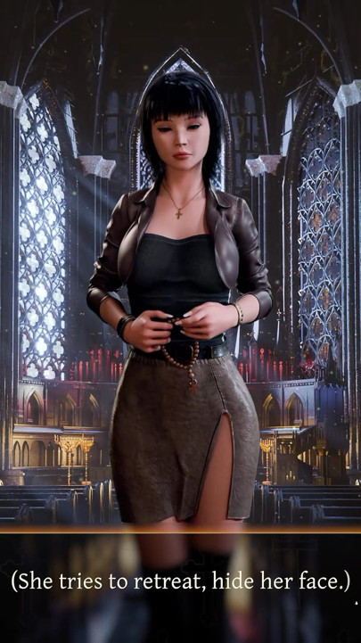 Stepsisters in Sin Gameplay Part 19 - Helga Caught Fingering in Front of the Altar