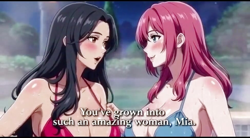 Mama vitregă și sora vitregă fac baie fierbinte și își presează țâțele