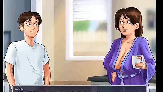 Kisah musim panas : teman sekamar barunya adalah tante seksi dengan toket besar ep 124