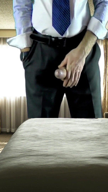 Epic moment from "Jacking Off In The Hotel Room Before The Seminar (Fantasy) DIRTY DADDY VIDEO"