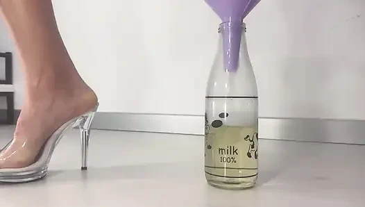 Peeing in a Bottle Through a Funnel