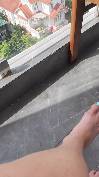 Smoking A Cigarette On My Balcony. Watching You, My Slave, On Your Knees For Me, Worshipping Your Queen | Clip 3