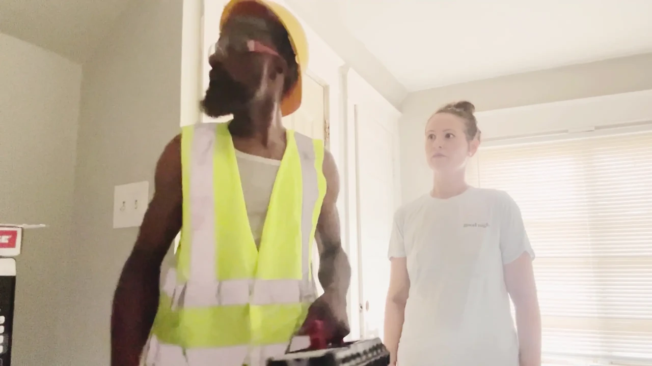 White Milf Fucks Black Repair Guy