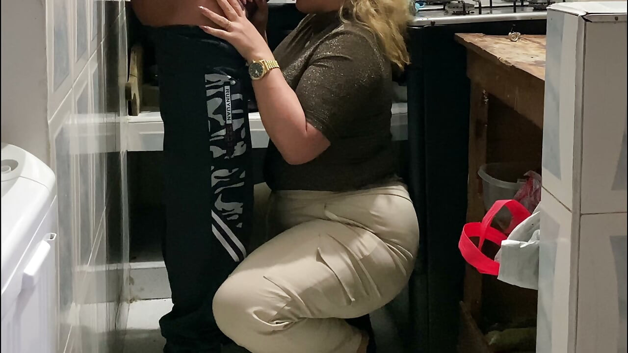 Blowjob In The Kitchen My Friend's Wife