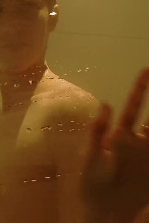 Cute brunette babe enjoys masturbating in the bathroom