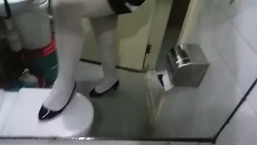 Pump porn video – Black Patent Pumps with White Pantyhose Teaser 2