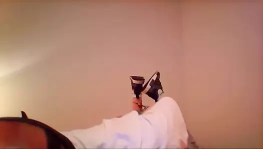 Myself hogtied with Adidas NMD