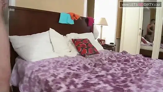 Sexy girl gets as drilled by a monster cock to a cumshot