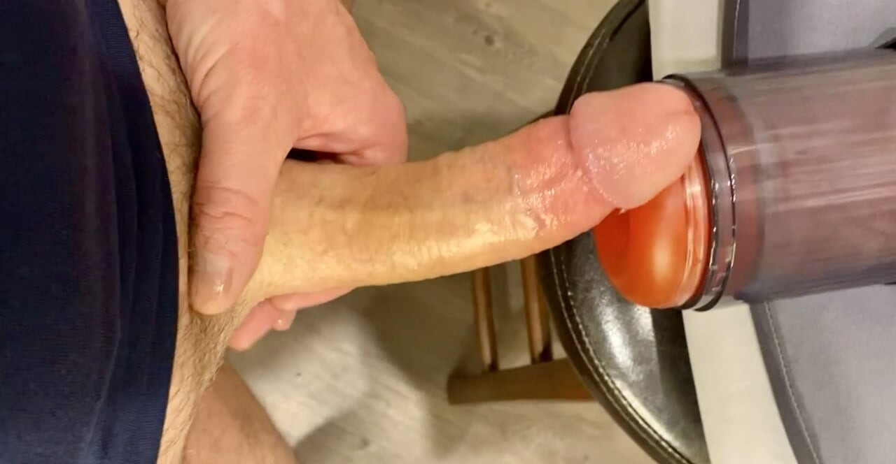 개틀링 토이 리뷰와 POV 데모, 정액 세 번 사정!