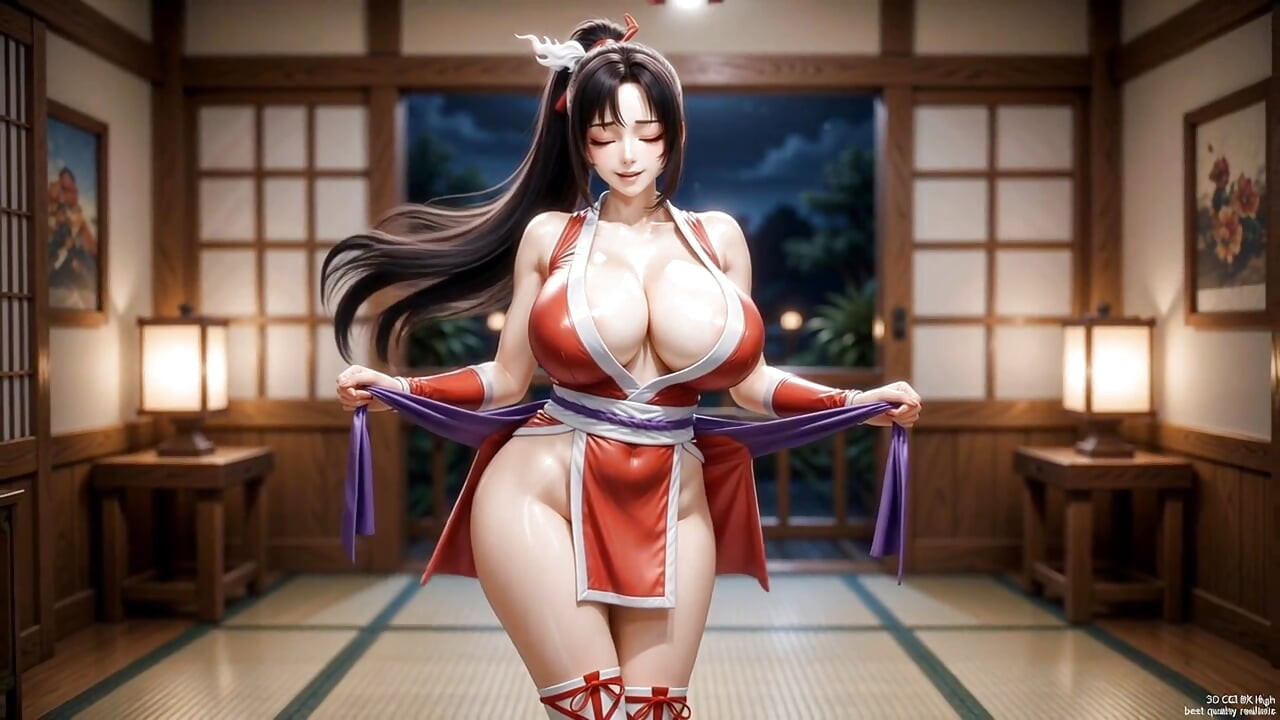 Mai Shiranui Silicone Sex Doll Solo Tease Big Tits Ass Jiggle