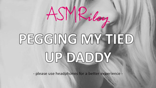 EroticAudio - ASMR Pegging my Tied Up Daddy, ddlg, StrapOn