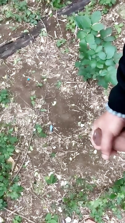 Walking Outdoor with Cum on Face - Cum Walk and Jerk off with Covered Face