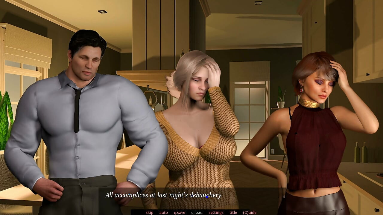 In Her Service V0.96 - Part 12 - 最佳綠帽場景 - 看著我的妻子像蕩婦一樣為她的情人吸屌吞精