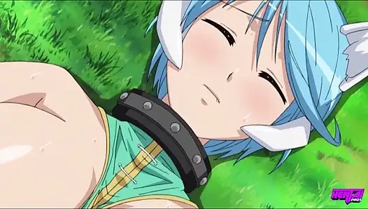 HENTAI PROS - Kazumas böser Plan entfaltet sich, während er die vollbusige Prinzessin trainiert und ihre Kaserne und ihre Unschuld nimmt