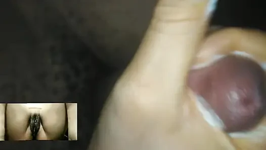 Teenager 18 masturbating on a video call