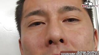 Japanese teen housekeeper gets creampie from the boss
