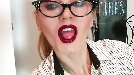 Teacher lipstick prints