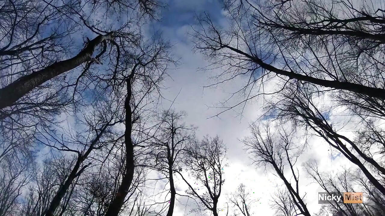 Outdoor!!! Sexy Lesbian Fur Girl Try Get Pee - Squirting to Warm You 4K