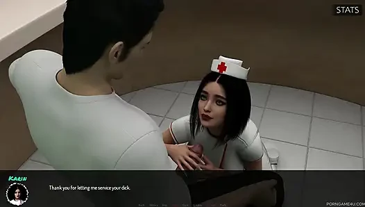 Freche krankenschwester gibt private 