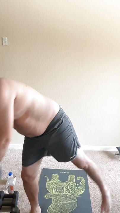 Stretching and lifting weights