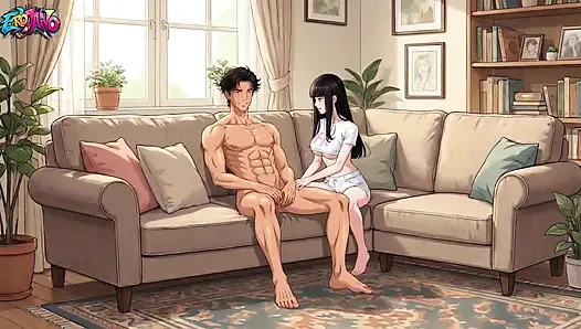 I Fucked My Girlfriend's Stepsister (19) While She Was Watching Hentai Anime