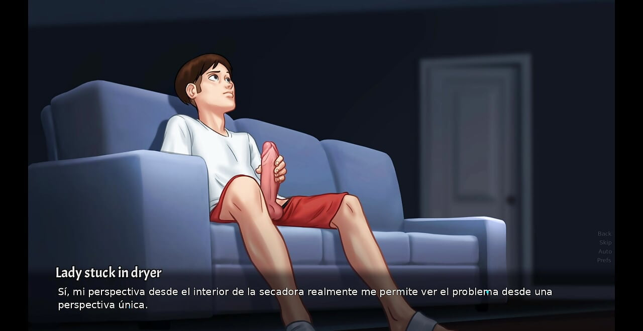 MY STEPMOM CATCHES ME MASTURBATING AND ENDS UP MASTURBATING BY MY SIDE TOO -summertime saga
