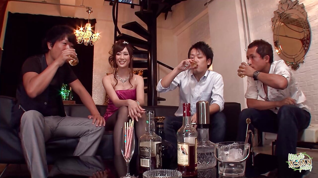 She Entered the Party in a Modest Pantyhose, but She Attracted Everyone to the Group Sex