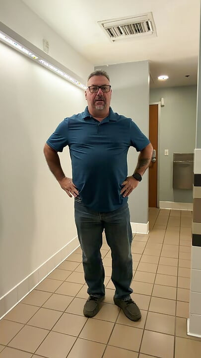 Luvbennude Has Some Fun in a Public Bathroom