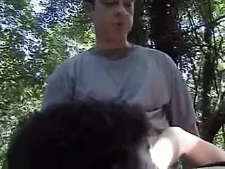Anal three way in the park